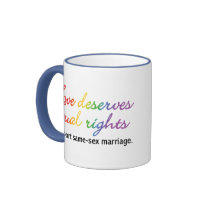 Love Deserves Equal Rights Coffee Mugs