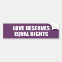 LOVE DESERVES EQUAL RIGHTS - .png Bumper Stickers