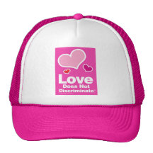 Love Does Not Discriminate - Pink Trucker Hat