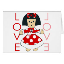 Love Doll Greeting Card