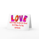 love dosent make world go round cards