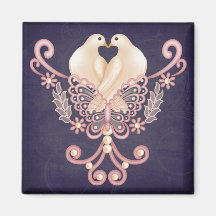 Love Doves Refrigerator Magnets