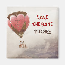 LOVE DREAM  Wedding Save the Date Refrigerator Magnets