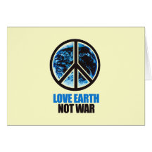 love earth not war cards