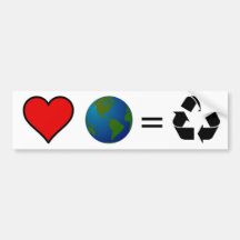 Love Earth? Recycle Bumper Sticker