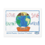 Love Earth? Save Water! postcards