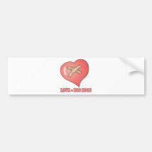 love equals boo boos bumper stickers