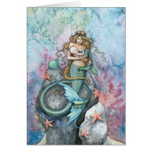 Love Eternal Mermaid and Baby Greeting Card