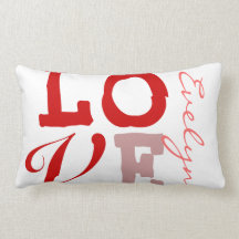 Love Evelyn Personalized Name Pillow for Girls
