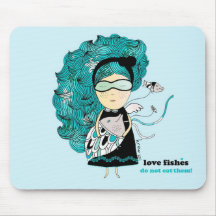 Love Fishes - alfombrilla Mouse Pad