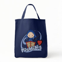 Love Fishing - Boy Tshirts and Gifts Tote Bag