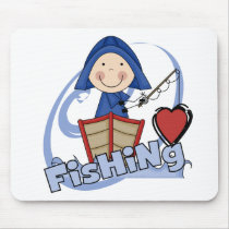 Love Fishing - Boy Tshirts and Gifts Mousepads