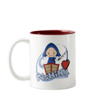 Love Fishing - Boy Tshirts and Gifts Coffee Mug