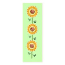 Love Flower Bookmark Business Card Templates