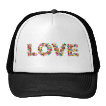 Love flowerz mesh hat
