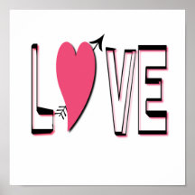 Love Font Print
