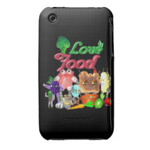 Love Food by Valxart.com iPhone 3 Case-Mate Cases