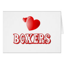 Love for Boxers Greeting Cards