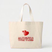 Love for Computers Canvas Bags