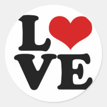 Love For Lovers and Valentines Day Design Sticker