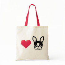 Love French Bulldog/Boston Terrier2 Canvas Bags