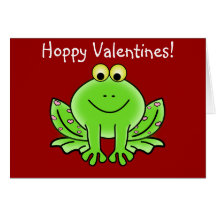 Love Frog Funny Greeting: Hoppy Valentine's Day Cards