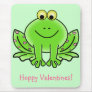 Love Frog Funny Greeting: Hoppy Valentine's Day Mouse Pads