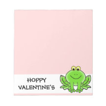 Love Frog Funny Greeting: Hoppy Valentine's Day Scratch Pad