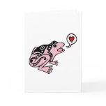 Love Frog Valentine Greeting Card