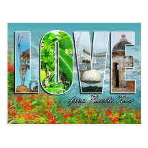 LOVE from Puerto Rico Postcards