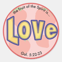 Love Fruit of the Spirit Spots Sticker
