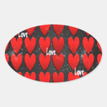 Love Galaxy Dark Hearts Sticker