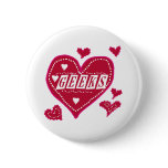 Love GEEKS Pinback Button