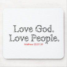 Love God Love People Mouse Pads