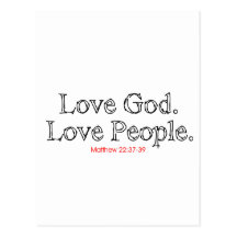Love God Love People Postcards