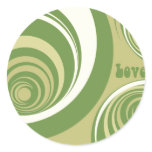 Love Goes Round, Mod Pop Art, party stickers