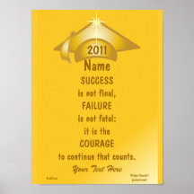Love Golden Courage For Success Poster -Cust.