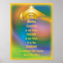 Love Golden Courage For Success Poster -Cust.