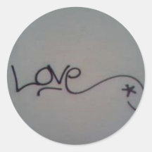 Love Graffiti Round Sticker