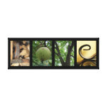 Love Green Nature Elements Creative Mounted Canvas canvas prints