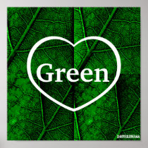 Love Green Poster-Customize