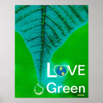 Love Green - Winter Tear Drop Poster-Customize