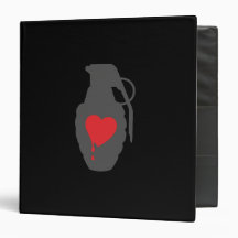 Love Grenade - Love is a Battlefield 3 Ring Binder