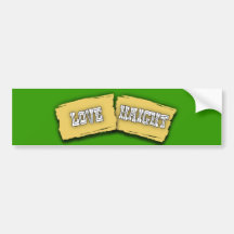 Love Haight Bumper Sticker