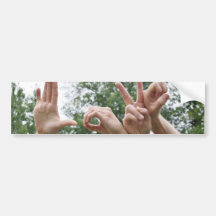 Love Hands Bumper Sticker