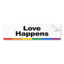 Love Happens Bumper Sticker
