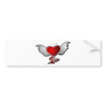 LOVE HATE BUMPER STICKER