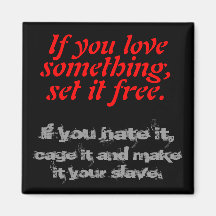 Love & Hate Fridge Magnet