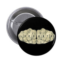 Love & hate pinback button