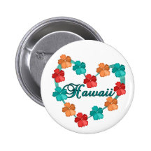 Love Hawaii Buttons